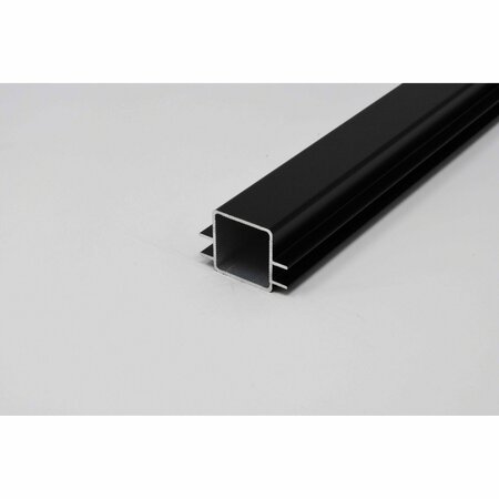 EZTUBE 2-Way Captive Fin Extrusion for 1/4in Panel Panel  Black, 36in L x 1in W x 1in H 100-270 BK 3